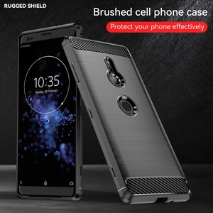 Coque en TPU antichoc en fibre de carbone à texture brossée pour <span class=keywords><strong>Sony</strong></span> Xperia <span class=keywords><strong>XZ3</strong></span> - Product Image 5