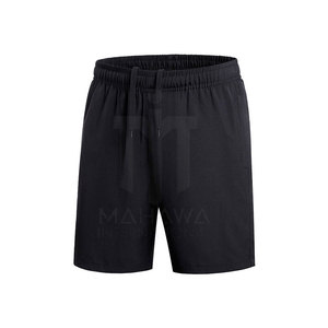 Shorts décontractés pour hommes en polyester/coton, taille haute avec cordon de serrage, logo personnalisé, légers, respirants, séchage rapide, écologiques, vente en gros - Product Image 1
