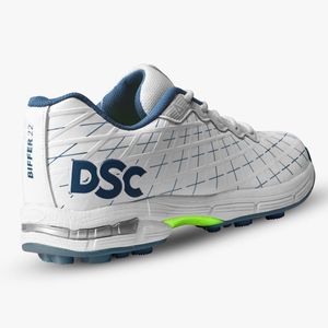 Chaussures de cricket blanches et vertes Advanced Grip pour hommes, chaussures de course confortables et longues pour le fitness - Product Image 5