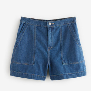 Nouvelle collection de shorts pour femmes meilleurs ensembles de design disponibles à bas prix/OEM ensemble de shorts décontracté col rond haute qualité haute denim - Product Image 1