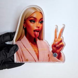 Paleta de acrílico profesional para extensiones de pestañas, soporte para pestañas, herramientas para artistas de pestañas, suministros para salón de belleza - Product Image 5