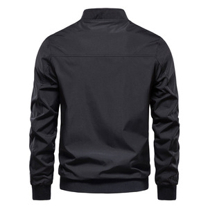 Haute Qualité Lettre Hommes Veste Style Imperméable Bonne Qualité Marque Privée Double Face Vente Chaude Satin Varsity Veste pour Hommes - Product Image 5