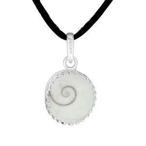 Arihant Gems & Jewels - Colgante Astrológico de Plata con Diseño de Bisel y Gomti Chakra Natural y Certificado para Hombre 3 - Product Image 2