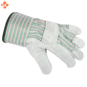 ถุงมือนิรภัยหนังแกะสีเหลืองสำหรับงานหนักป้องกันการลื่นและทนต่อการสึกหรอ - Product Image 6