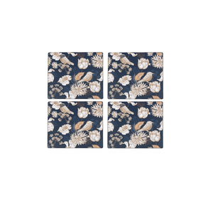 MDF carré de 100x100mm et trépieds imprimés avec liège pour presse à chaud et poli brillant à la main - Product Image 1