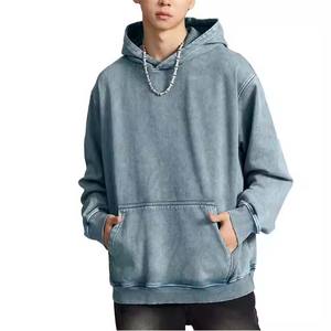 Sudadera con capucha de gran tamaño para hombre, diseño de hombro caído GSM 500 de alta calidad con alto peso para estampado de soplo para invierno - Product Image 1