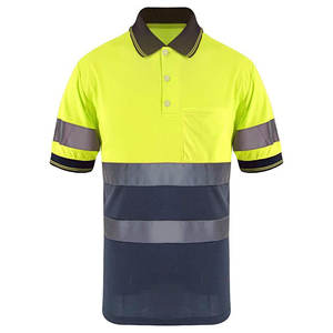Camisetas Polo de Algodón de Alta Visibilidad para Hombre, Ropa de Seguridad de Manga Corta, Reflectante, para Trabajo de Construcción - Product Image 1