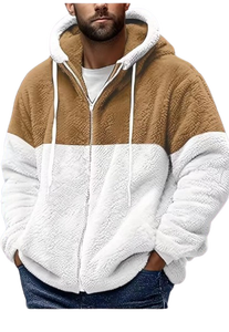 Conjunto de Sudadera con Capucha para Hombre, Otoño Invierno, con Forro Polar Grueso para Uso Casual, Sudaderas Lisas para la Temporada de Invierno - Product Image 3