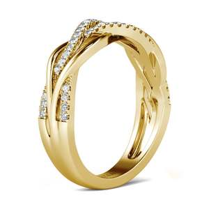 Anillo de Plata de Ley con Diamantes Entrelazados Jeulia para Mujer - Product Image 3