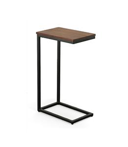 Table basse moderne en métal durable en forme de C au design unique Table d'appoint décorative pour le salon, le restaurant, la table à thé tendance - Product Image 1