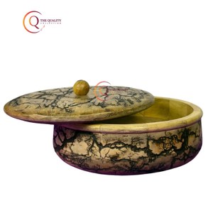 Couvercle en verre de forme ronde Casserole ustensiles de cuisine en bois Hot Pot Chapati Box pour la maison Cuisine Restaurant Garde les aliments chauds et frais - Product Image 5