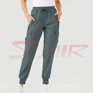 Pantalones Casuales de Lujo para Mujer, Tallas Grandes, Cintura Alta, Rectos, Transpirables, de Secado Rápido, de Algodón y Felpa, Personalizables, al por Mayor - Product Image 4