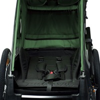 Remorques de vélo en aluminium pour enfants KS-200 avec suspension indépendante, pneus de 20 pouces, attelage à dégagement rapide et charge utile maximale de 35 kg