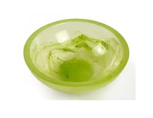 Bol luxueux en résine époxy avec finition brillante unique et motifs de couleurs abstraites pour la vaisselle à manger et la décoration de cuisine moderne - Product Image 3