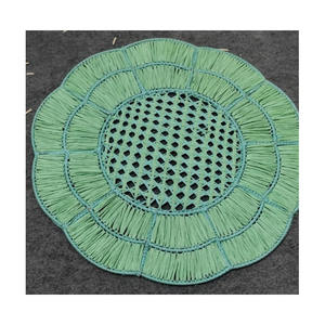 Pure HOT Trending 2025, placa de cargador de ratán Natural y cuerda, accesorio de comedor artesanal para ajuste de mesa y Vintage moderno - Product Image 1