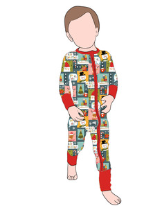 Vêtements pour enfants imprimés de Noël de haute qualité Pyjamas en bambou pour enfants Combinaison confortable pour bébé Vêtements pour nouveau-nés Vêtements pour enfants - Product Image 4