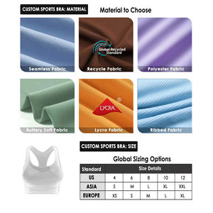 Sujetador Deportivo para Mujer con Diseño de Logotipo Personalizado, Ligero, de Alto Impacto, con Cierre Frontal, Tirantes Ajustables, para Yoga, Running y Entrenamiento - Product Image 2