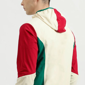 Vestes d'automne pour hommes à col montant imprimées sur mesure, style urbain, color-block, respirantes, imperméables et coupe-vent - Product Image 5