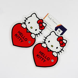 High Quality Customizable Hello Kitty Red Heart Sustainable Acrylic Lash <b>Tiles</b> <b>Magnetic</b> Handmade Eyelash Extension Tools - Product Image 5