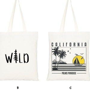 Sac fourre-tout en toile de coton pliable personnalisé en gros Sacs à provisions réutilisables blancs unis avec logo imprimé personnalisé pour cadeaux de voyage - Product Image 1