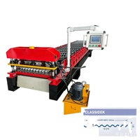 Machine de formage de tôles ondulées entièrement automatique pour toitures, machine à tôles ondulées en fer galvanisé pour la construction de toitures