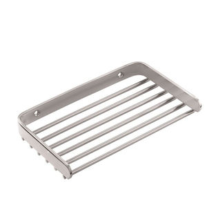 Jabonera plateada de alambre de acero inoxidable, jabonera de barra de metal, jabonera de diseño moderno - Product Image 2