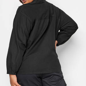 Abrigo informal de manga larga para mujer, otoño-invierno 2026, cuello alto, estilo bomber, tallas grandes, transpirable y cortavientos. - Product Image 4