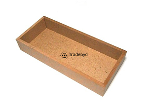 Bandeja de madera MDF hecha a mano Tradebyd, bandeja multiusos elegante para comedor y decoración del hogar - Product Image 2