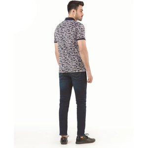 Nuevo Diseño de Camisetas Polo para Hombre, Cómodas, con Media Cremallera, Estampado a Cuadros, Transpirables y Elegantes, Precio al por Mayor - Product Image 4