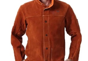 Meilleurs gants de sécurité en cuir de vachette imperméables, ignifuges, anti-coupures, antidérapants, et veste de protection pour soudeurs et pompiers - Product Image 3