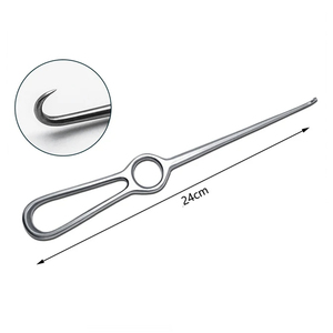 Instrumento de gancho de ojo de acero inoxidable de alta precisión adecuado para cirugías oftálmicas delicadas y procedimientos médicos - Product Image 1