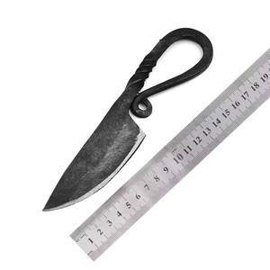 Couteaux Viking médiévaux en acier à haute teneur en carbone faits à la main forgés à la main avec gaine en cuir disponibles en ligne à la vente - Product Image 4