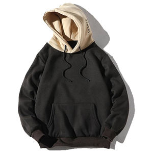 Streetwear personnalisé 100% sweat à capuche en coton de haute qualité lourd 400 420 450 500 600 Gsm pull court surdimensionné à capuche pour hommes - Product Image 1