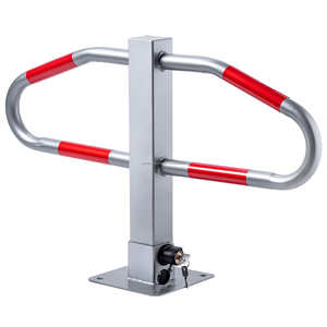 Barrière de <span class=keywords><strong>stationnement</strong></span> pliable avec serrure et boulons, barrière de <span class=keywords><strong>stationnement</strong></span> pliable en métal, barrière de sécurité pour allée - Product Image 2