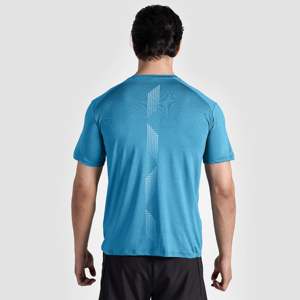 เสื้อยืด Elite Prisma สีน้ำเงินไฟฟ้า ทรงปกติ สำหรับออกกำลังกาย ผลิตจากโพลีเอสเตอร์ 100% น้ำหนักผ้า 280 กรัม แบบอัดแน่น - Product Image 2