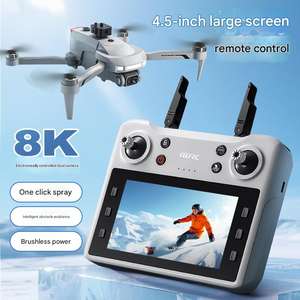 โดรนบังคับวิทยุ 4DRC V34 พร้อมหน้าจอ GPS ฟังก์ชั่นกลับบ้านอัตโนมัติ มอเตอร์แบบไร้แปรงถ่าน วิดีโอ 2K QHD ระยะเวลาบิน 21-30 นาที - Product Image 3