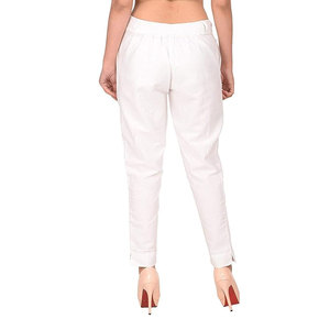 Meilleure vente Tendance personnalisée à la mode décontractée Slim pantalon pour femmes grande taille respirant pantalon pour femmes plat en toile pour l'été - Product Image 5