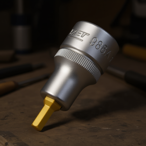 Hazet 1/2'' Inch Hexagonal Short Square Screwdriver <b>Socket</b> - Product Image 3