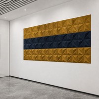 Panneau acoustique 3D Star en fibre de polyester, panneau acoustique absorbant le son, panneau mural Kusdesign