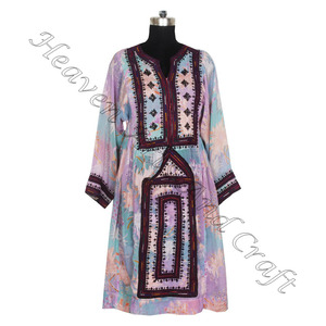 Vintage noir Afghani Balochi robe à la main afghani/irani/balochi/pakistani/indien BDR082 femmes portent le meilleur design robe Vintage - Product Image 1