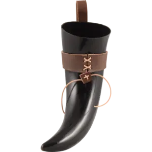 Auténtica Cuña para Beber Medieval de Material Natural Resistente para Reenactaciones y Celebraciones Temáticas a Precio Económico - Product Image 5