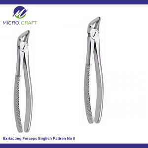 Extracting Tooth Forceps Manual Professional Use High Quality Medical Grade Stainless Steel Dull <b>Mirror</b> Finish CE Certified - Product Image 2