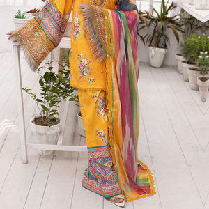 Shalwar Kameez pour femmes meilleure qualité, traditionnelle, élégante, pour pelouse et coton, robe Maxi en coton - Product Image 6