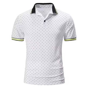 OEM Custom Logo Design Embroidery Printed Men's <b>Polo</b> Shirts High Street Style Cotton Breathable Short Sleeve Man <b>Polo</b> Shirt - Product Image 4