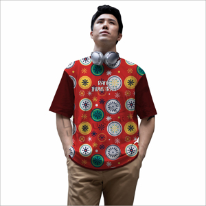 T-shirt à manches courtes et col rond en coton mélangé avec logo personnalisé pour hommes, haut décontracté pour la mode de rue - Product Image 3