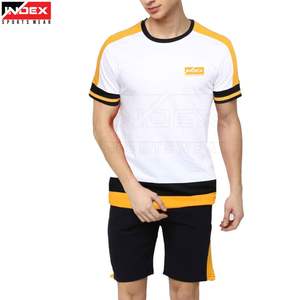 เสื้อยืดเซ็ตผู้ชายคุณภาพสูงรุ่นใหม่ปี 2026 แขนสั้นแบบคู่ / ชุดคู่ทรงเข้ารูป พร้อมโลโก้แบบกำหนดเอง ขนาดและสีตามสั่ง - Product Image 1