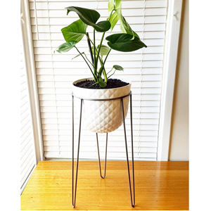 Soporte de Flores de Hierro de Diseño Moderno, Acabado Negro Galvanizado, Maceta Personalizada, Soporte de Flores Artificiales para Decoración de Bodas - Product Image 2