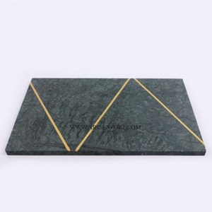 Utensilios de mesa de mármol macizo de forma Rectangular, tablas de cortar decorativas, utensilios de cocina de gran tamaño de calidad de lujo, tablas de cortar - Product Image 1