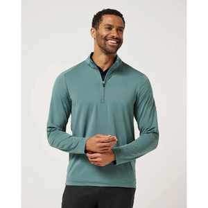 Camiseta personalizada con diseño frontal y trasero, 85% poliéster, 25% spandex, impresión 3D por sublimación, con cremallera de un cuarto, estilo bowling, para hombre. - Product Image 1