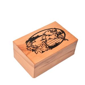 กล่องเผาศพไม้บีชสําหรับเถ้ามนุษย์ Dear Tree โกศส่วนบุคคลสําหรับสัตว์เลี้ยงงานฝังมือ - Product Image 1